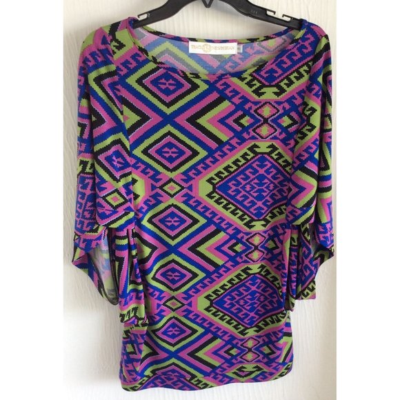 Tracy Negroshian, Size XS, Women’s Kaftan Sleeve Top Or Dress, Beautiful! - Picture 1 of 6